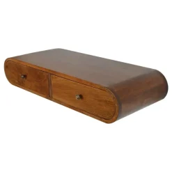Sidetables-Artisan Furniture Solid hout Drijvende Kastanje Londen Sidetable