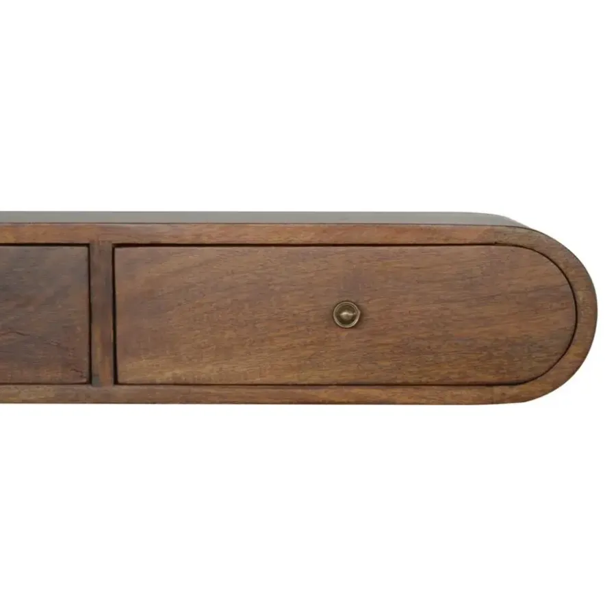 Sidetables-Artisan Furniture Solid hout Drijvende Kastanje Londen Sidetable