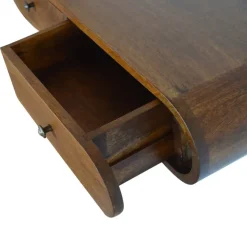 Sidetables-Artisan Furniture Solid hout Drijvende Kastanje Londen Sidetable