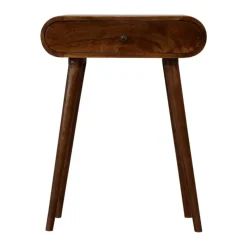 Sidetables-Artisan Furniture Solid hout Ronde Kastanje Sidetable