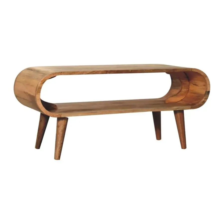 Artisan Furniture Solid hout Amaya Nordic Stijl Eikenlook Salontafel