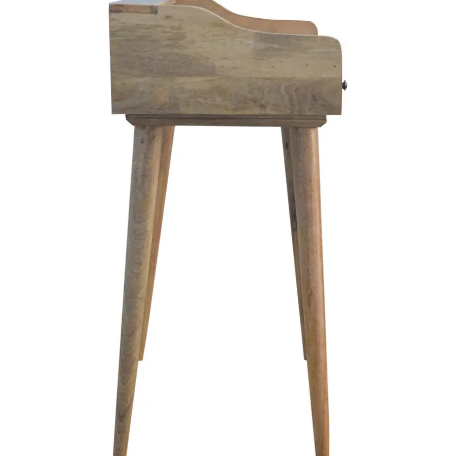 Artisan Furniture Solid hout Bureau met Rugleuning en Schelpvorm