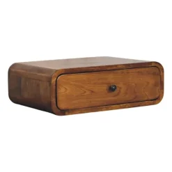 Nachtkastjes|Nachtkastjes-Artisan Furniture Solid hout Avora Wandkastje Honing Karamel met