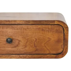 Nachtkastjes|Nachtkastjes-Artisan Furniture Solid hout Avora Wandkastje Honing Karamel met