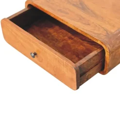 Nachtkastjes|Nachtkastjes-Artisan Furniture Solid hout Avora Wandkastje Honing Karamel met