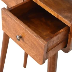 Artisan Furniture Solid hout Kastanje Sidetable Tafel