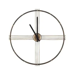 Beliani ASCONA - Wandklok - Goud - Metaal