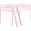 Beliani ASCOUX - Kinderbed - Roze - 90 x 200 cm - Dennenhout