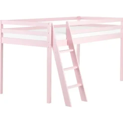 Beliani ASCOUX - Kinderbed - Roze - 90 x 200 cm - Dennenhout