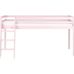 Beliani ASCOUX - Kinderbed - Roze - 90 x 200 cm - Dennenhout