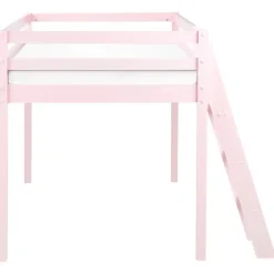 Beliani ASCOUX - Kinderbed - Roze - 90 x 200 cm - Dennenhout