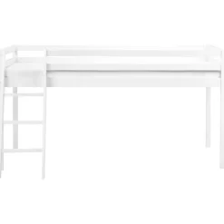 1-Persoons Bedden-Beliani ASCOUX - Kinderbed - Wit - 90 x 200 cm - Dennenhout