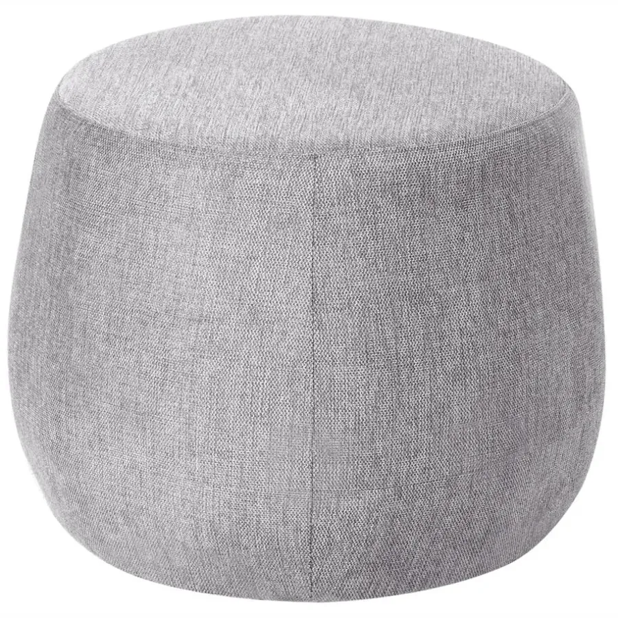 Poefen-Leen Bakker ASHTON - Poef - Lichtgrijs - Polyester