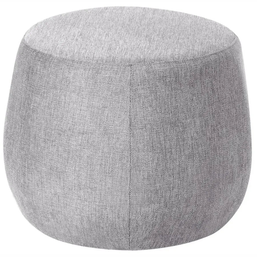 Poefen-Leen Bakker ASHTON - Poef - Lichtgrijs - Polyester