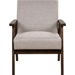 Fauteuils-Beliani ASNES - Fauteuil - Taupe - Polyester