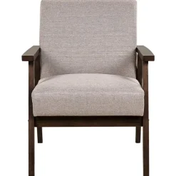 Fauteuils-Beliani ASNES - Fauteuil - Taupe - Polyester