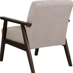 Fauteuils-Beliani ASNES - Fauteuil - Taupe - Polyester