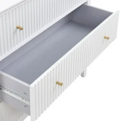 Ladekasten|Ladekasten-Leen Bakker ASSISI - Dressoir 3 lades - Wit - MDF