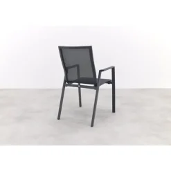Tuinstoelen-Van der Garde Tuinmeubelen - Premium Atmos stapelbare tuinstoel - Antraciet