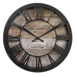 Klokken-Atmosphera - Industriële Wandklok - Vintage - Bruin