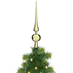 Kerstdecoratie-Atmosphera - kerstpiek - goud - kunststof- 28 cm
