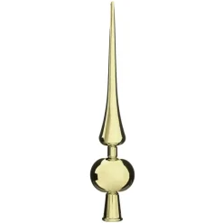 Kerstdecoratie-Atmosphera - kerstpiek - goud - kunststof- 28 cm