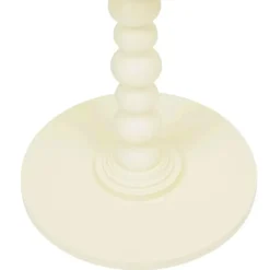 Atmosphera Bijzettafel/salontafel Alexa - ivoor - MDF hout - rond