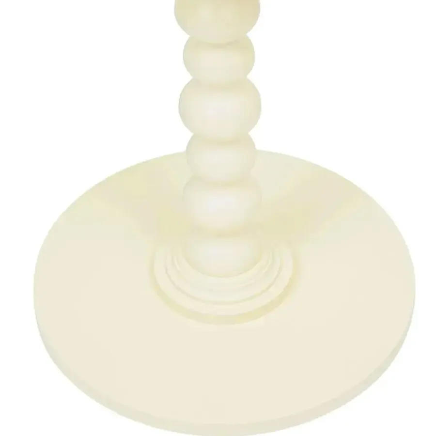 Atmosphera Bijzettafel/salontafel Alexa - ivoor - MDF hout - rond