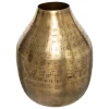Vazen-Atmosphera Bloemenvaas Emperor - goud - metaal - D10 x H15 cm