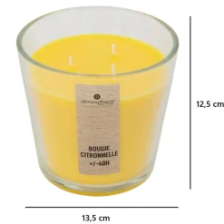 Kaarsen-Atmosphera Candles Geurkaars glas - citronella aroma - 40 uur