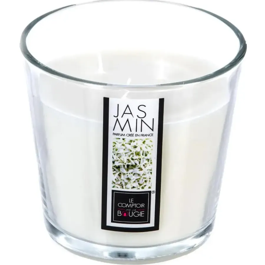Atmosphera Candles Geurkaars glas - jasmijn aroma - 40 uur