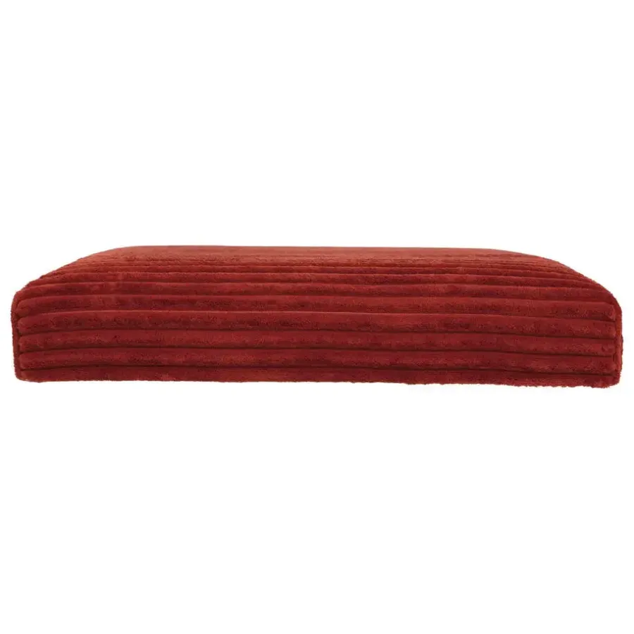 Poefen-Atmosphera Hocker/poef Ribcord opvouwbaar - donkerrood - 38x38cm
