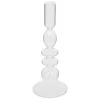 Atmosphera kaarsen kandelaar - dinerkaarsen - transparant - 22 cm