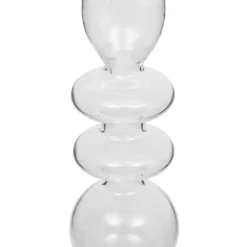 Atmosphera kaarsen kandelaar - dinerkaarsen - transparant - 22 cm