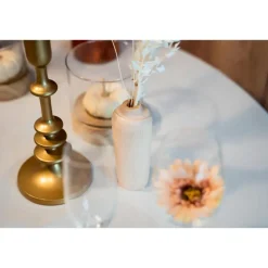 Atmosphera kaarsen kandelaar - dinerkaarsen - goud - H26 cm