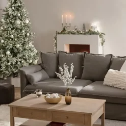 Atmosphera kaarsen kandelaar - 3 armen - metaal - zilver - 27 cm