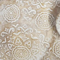 Atmosphera Olifanten dierenbeeldje - beige Mandala - 19 x 10 x 15 cm