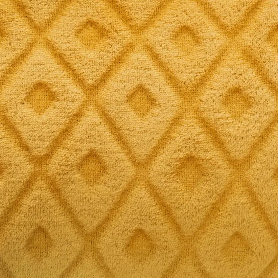 Atmosphera Plaid/bankdeken Monnet - okergeel - 180 x 230 cm