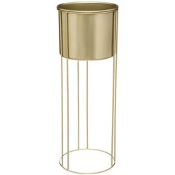 Atmosphera Plantenpotten - 2x - standaard - goud - 41 en 58 cm