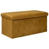 Poefen-Atmosphera Poef/hocker - Opvouwbaar - Okergeel - 76 x 38 x 38 cm