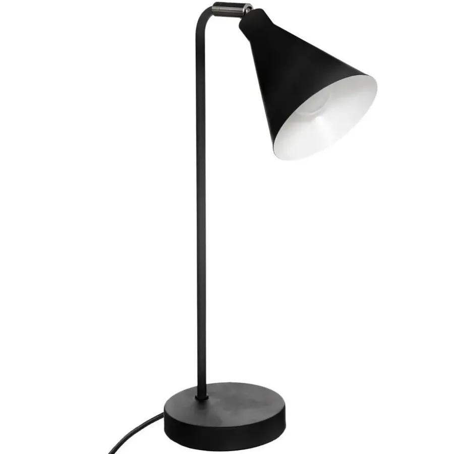 Bureaulampen|Bureaulampen-Atmosphera Tafellamp / bureaulampje - metaal - zwart - H45 cm