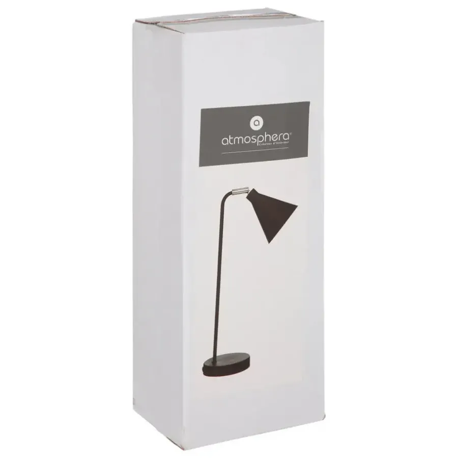 Bureaulampen|Bureaulampen-Atmosphera Tafellamp / bureaulampje - metaal - zwart - H45 cm