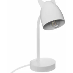 Bureaulampen|Bureaulampen-Atmosphera Tafellamp - met oortjes - wit - 18 x 31cm - bureaulamp