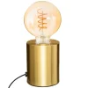 Tafellampen-Atmosphera Tafellamp Saba - metaal - goud - H10 cm - Leeslampje