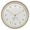 Klokken-Atmosphera Wandklok Montreux - Kunststof/glas - D29cm - creme wit