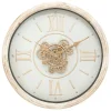 Atmosphera Wandklok/muur klok Florence - Vintage Wood - D50 cm
