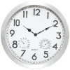 Atmosphera Wandklok/muur klok Home Data - metaal - D40 cm