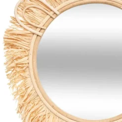 Atmosphera Wandspiegel - safari rotan - 38 cm - bohemian spiegel
