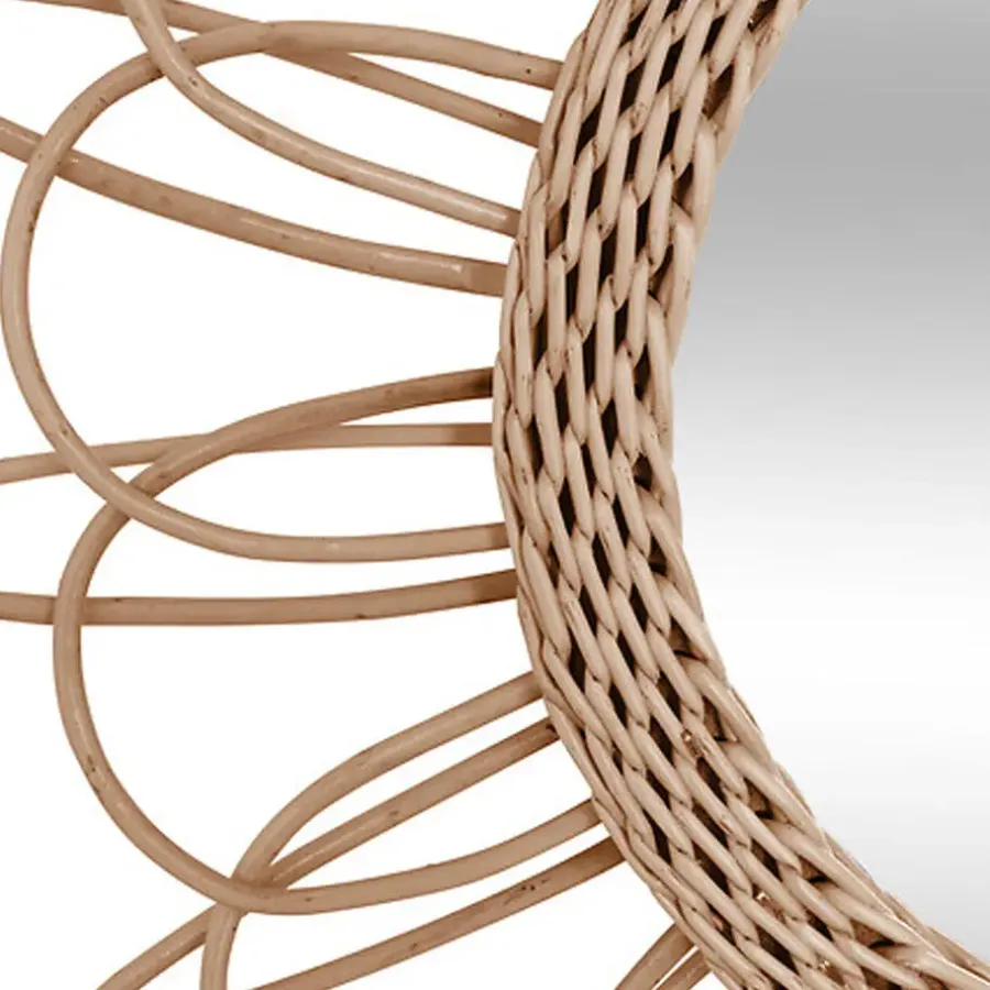 Spiegels-Atmosphera Wandspiegel Caya - Boho/ibiza stijl - rotan - 56 cm