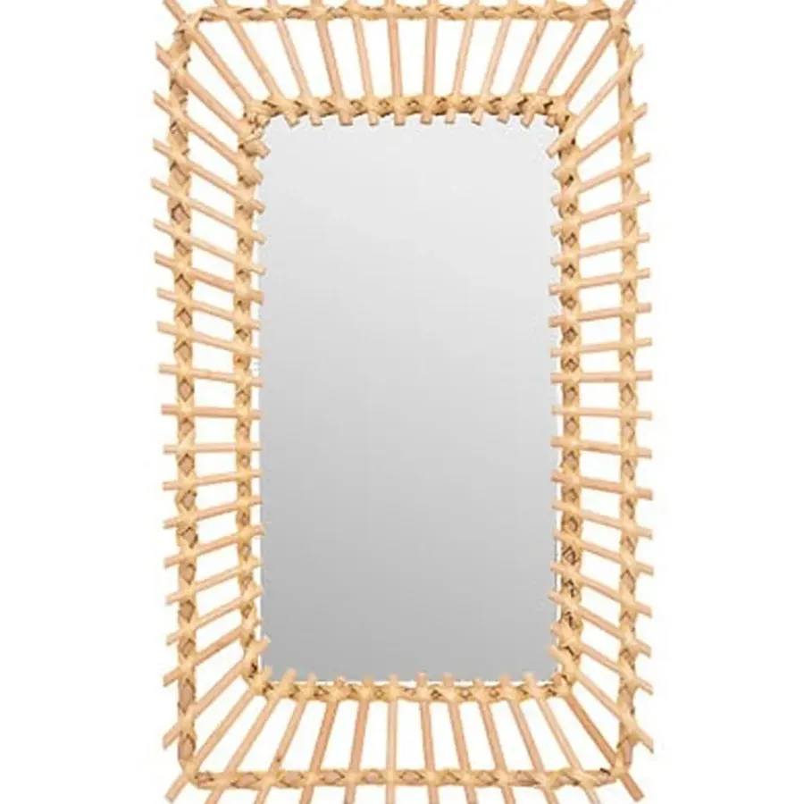 Atmosphera Wandspiegel Leonie - Boho/ibiza stijl - rotan